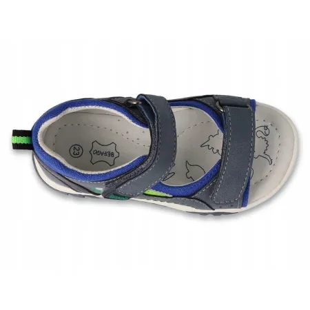 SANDAŁY DZIECIĘCE buty BEFADO skórzana wkładka 170P121 na rzepy 23