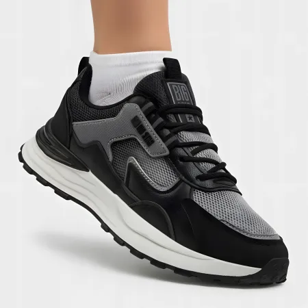 BUTY sportowe damskie BIG STAR sneakersy EKOSKÓRA czarne NN274A101 37