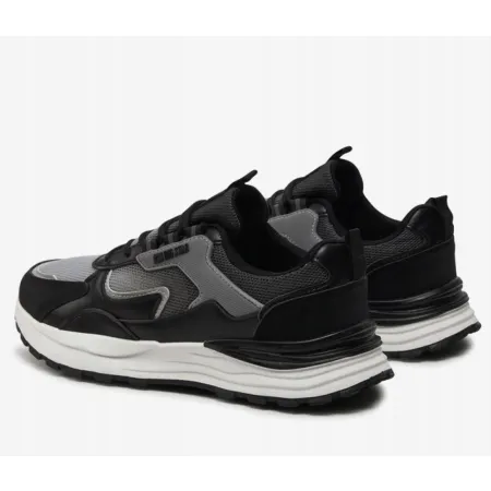 BUTY sportowe damskie BIG STAR sneakersy EKOSKÓRA czarne NN274A101 37