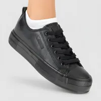 TRAMPKI damskie buty tenisówki BIG STAR na platformie czarne NN274859 37