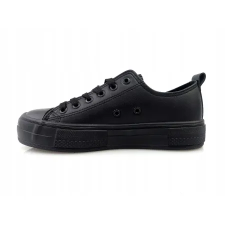 TRAMPKI damskie buty tenisówki BIG STAR na platformie czarne NN274859 37