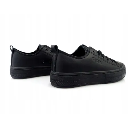 TRAMPKI damskie buty tenisówki BIG STAR na platformie czarne NN274859 37