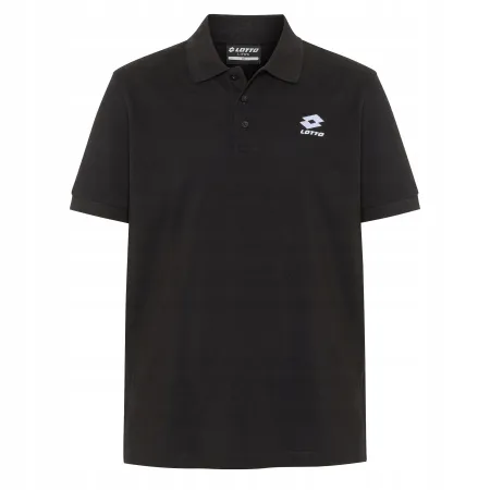 Koszulka męska POLO z krótkim rękawem LOTTO T-shirt męski 19-4006 czarny L