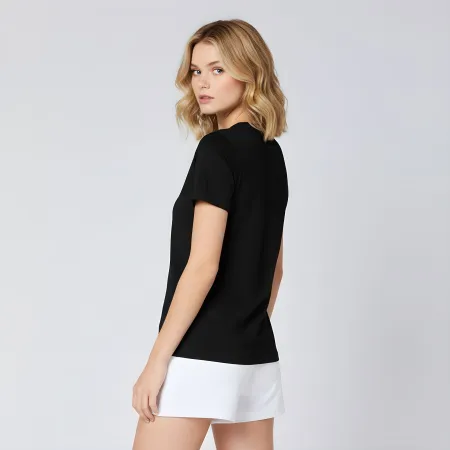 Koszulka damska T-shirt z krótkim rękawem LOTTO tshirt 1124013 czarna M