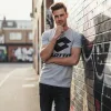 Koszulka męska T-shirt z krótkim rękawem LOTTO tshirt 1124002 szara XXL