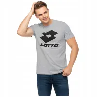 Koszulka męska T-shirt z krótkim rękawem LOTTO tshirt 1124002 szara XXL