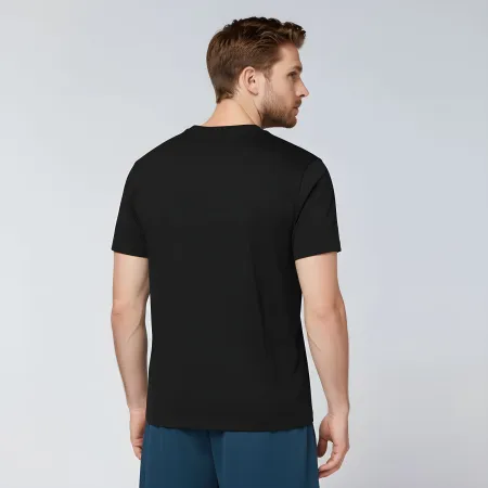 Koszulka męska T-shirt z krótkim rękawem LOTTO tshirt 1124001 czarna XXL