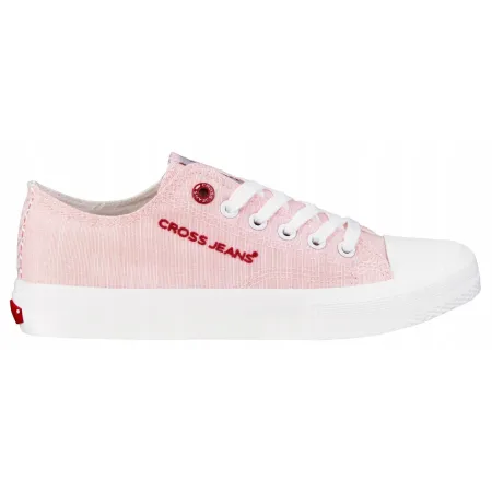 Trampki damskie buty CROSS JEANS sneakersy miejskie różowe DD2R4056 37
