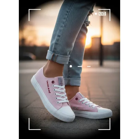 Trampki damskie buty CROSS JEANS sneakersy miejskie różowe DD2R4056 38