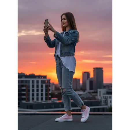 Trampki damskie buty CROSS JEANS sneakersy miejskie różowe DD2R4056 38