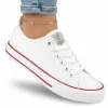 TRAMPKI buty damskie CROSS JEANS tenisówki na lato całe białe HH2R4009C 37