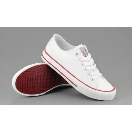 TRAMPKI buty damskie CROSS JEANS tenisówki na lato całe białe HH2R4009C 37