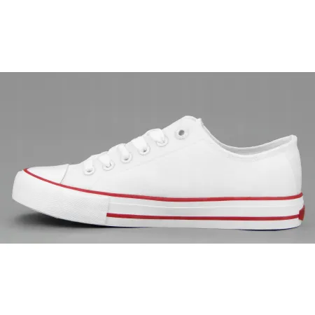 TRAMPKI buty damskie CROSS JEANS tenisówki na lato całe białe HH2R4009C 37