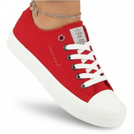 TRAMPKI buty damskie CROSS JEANS tenisówki materiałowe na lato HH2R4020C 39