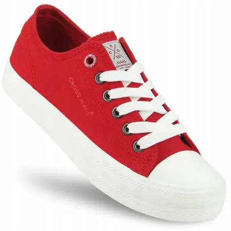 TRAMPKI buty damskie CROSS JEANS tenisówki materiałowe na lato HH2R4020C 38