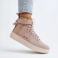 Trampki damskie BIG STAR miejskie codzienne prawdziwa skóra EE274658 36