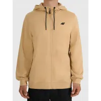 BLUZA męska z KAPTUREM 4F dresowa ROZPINANA sportowa TSWSM2551 beżowa XXL