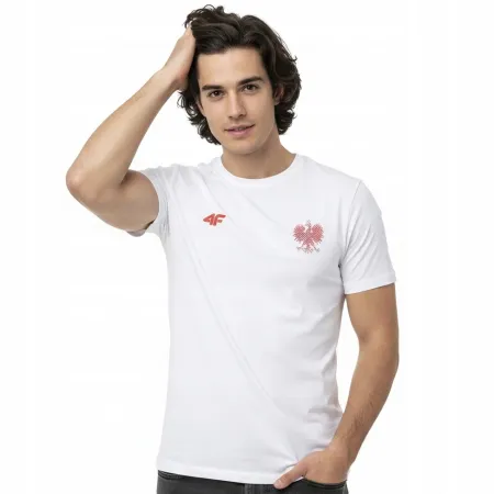 Koszulka męska tshirt męski KIBICA 4F LEWANDOWSKI POLSKA TSM950 S