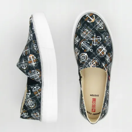 Buty damskie BIG STAR slip-on trampki wsuwane tenisówki letnie JJ276012 41