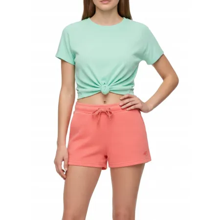 Spodenki damskie 4F plażowe letnie szorty bawełniane kobiece SKDD350 63S XL