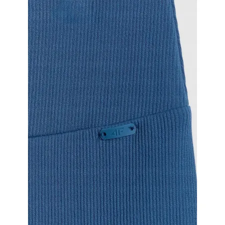 Spodenki treningowe DAMSKIE legginsy kolarki wysoki stan 4F prążkowane L