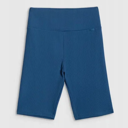 Spodenki treningowe DAMSKIE legginsy kolarki wysoki stan 4F prążkowane XL