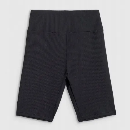 Spodenki treningowe DAMSKIE legginsy kolarki wysoki stan 4F prążkowane L