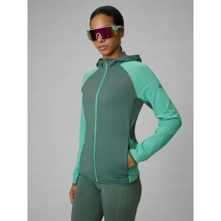 Bluza TREKKINGOWA damska 4F sportowa z kapturem 4FDry termoaktywna L