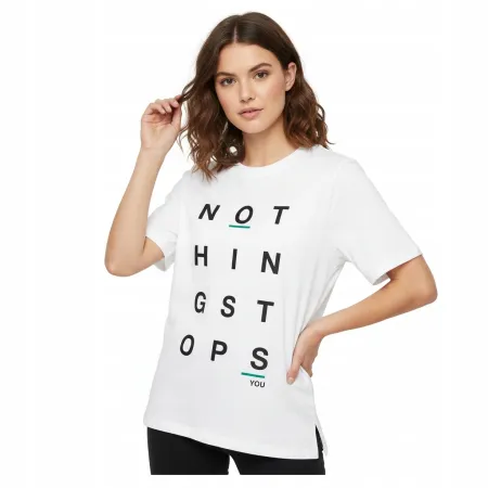 Koszulka damska 4F TSHIRT damski oversize luźny krój wygodna TSD012 10S S
