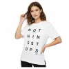 Koszulka damska 4F TSHIRT damski oversize luźny krój wygodna TSD012 10S L