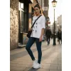 Koszulka damska 4F TSHIRT damski oversize luźny krój wygodna TSD012 10S L