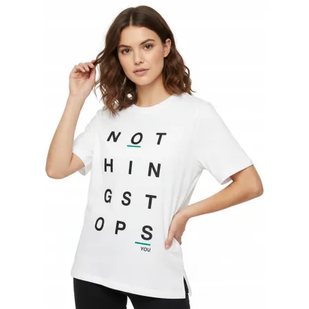 Koszulka damska 4F TSHIRT damski oversize luźny krój wygodna TSD012 10S XL