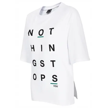 Koszulka damska 4F TSHIRT damski oversize luźny krój wygodna TSD012 10S XL