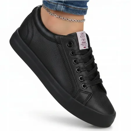 TRAMPKI buty damskie CROSS JEANS skórzane tenisówki na lato II2R4006C 37