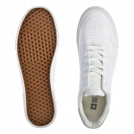 Męskie buty BIG STAR tenisówki sportowe białe wygodne RR174332 ekoskóra 43