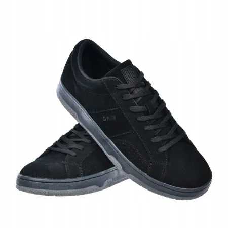 Męskie buty BIG STAR skórzane SNEAKERSY tenisówki czarne niskie RR174352 45