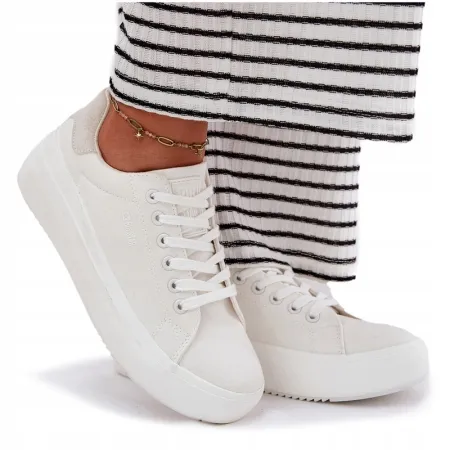 Buty damskie sneakersy BIG STAR trampki sportowe miejskie białe RR274463 39