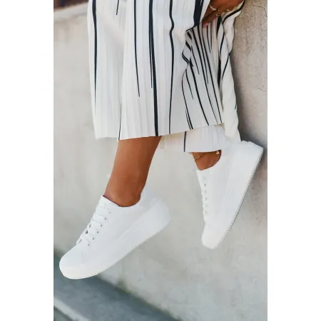 Buty damskie sneakersy BIG STAR trampki sportowe miejskie białe RR274463 37