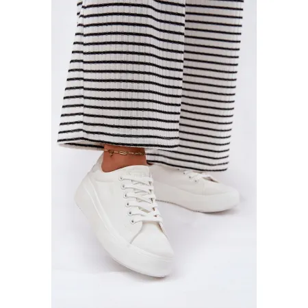 Buty damskie sneakersy BIG STAR trampki sportowe miejskie białe RR274463 37