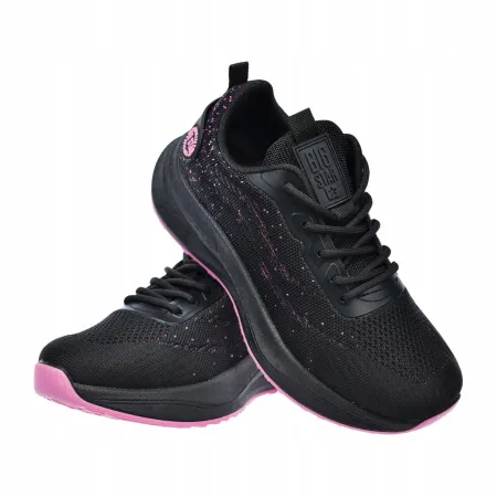 Buty damskie BIG STAR RR274523 sportowe SNEAKERSY siatkowe lekkie czarne 41