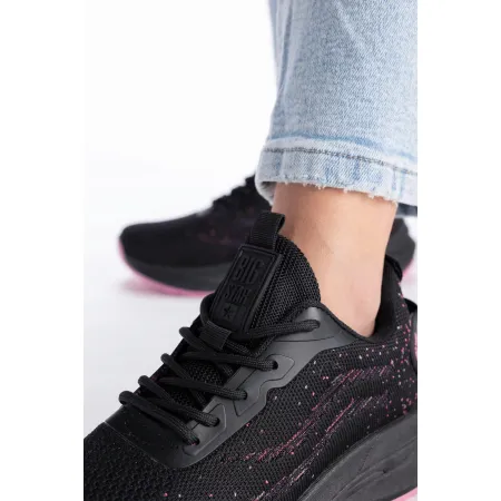 Buty damskie BIG STAR RR274523 sportowe SNEAKERSY siatkowe lekkie czarne 41