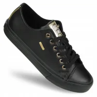Trampki damskie BIG STAR RR274749 buty SNEAKERSY miejskie czarne niskie 37