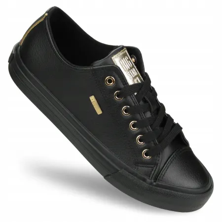Trampki damskie BIG STAR RR274749 buty SNEAKERSY miejskie czarne niskie 37