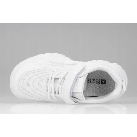 Buty dziecięce sportowe na lato BIG STAR lekkie na RZEPY RR374039 białe 34
