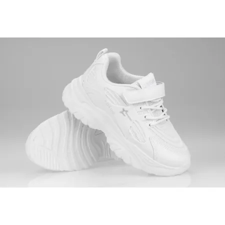 Buty dziecięce sportowe na lato BIG STAR lekkie na RZEPY RR374039 białe 34