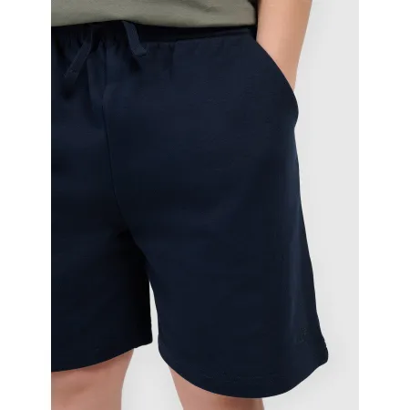 KRÓTKIE spodenki chłopięce 4F dziecięce DRESOWE TSHOM629 oversize 158
