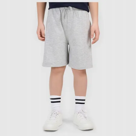 KRÓTKIE spodenki chłopięce 4F dziecięce DRESOWE TSHOM629 oversize 140