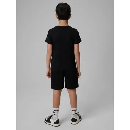 KRÓTKIE spodenki chłopięce 4F dziecięce DRESOWE TSHOM629 oversize 140