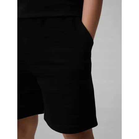 KRÓTKIE spodenki chłopięce 4F dziecięce DRESOWE TSHOM629 oversize 140