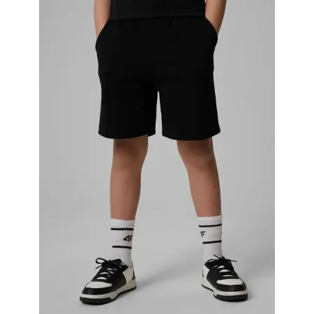 KRÓTKIE spodenki chłopięce 4F dziecięce DRESOWE TSHOM629 oversize 146
